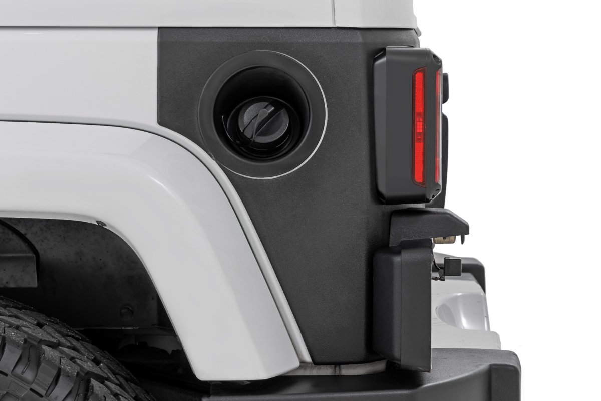 Jeep Wrangler Unlimited Trail Cladding - Rear Corners - Rough Country - '07-'18